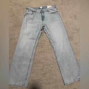 H&M straight low waist jeans size 14